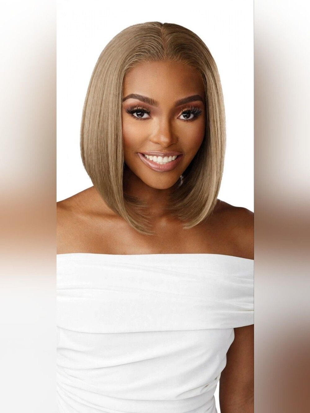 Sensationnel HD Lace Front Wig Glueless BareLace 13X6 Unit 3 - Light Ash Brown - Picture 3 of 6